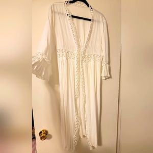 White Bathing Suit Cover-up